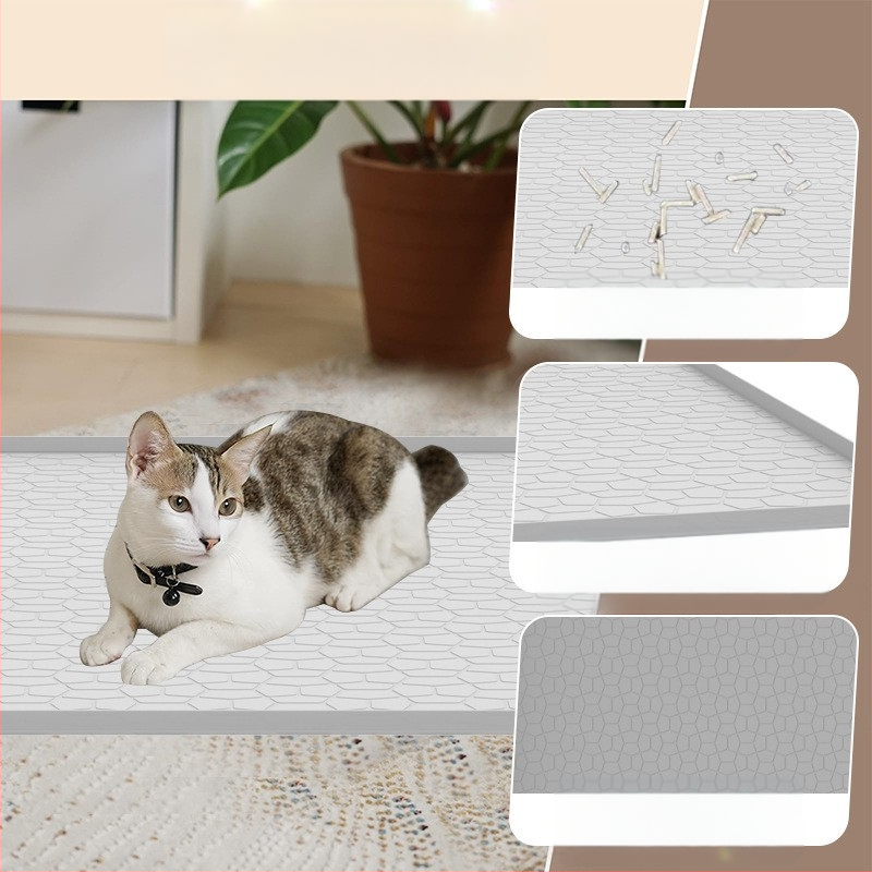Kisállat padlószőnyeg vízálló vizeletgátló macskaszőnyeg kutya alvószőnyeg kiürülésgátló nagy szilikon macskaalom szőnyeg kutyaketrec alátét
