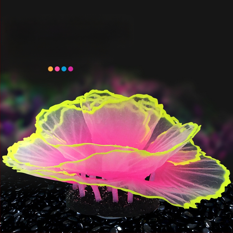 Akvaariumikaunistused, kaunistused, kalapaak, haljastus, korallide simulatsioon, salat, korall, helendav veealune maailm, väike maastik