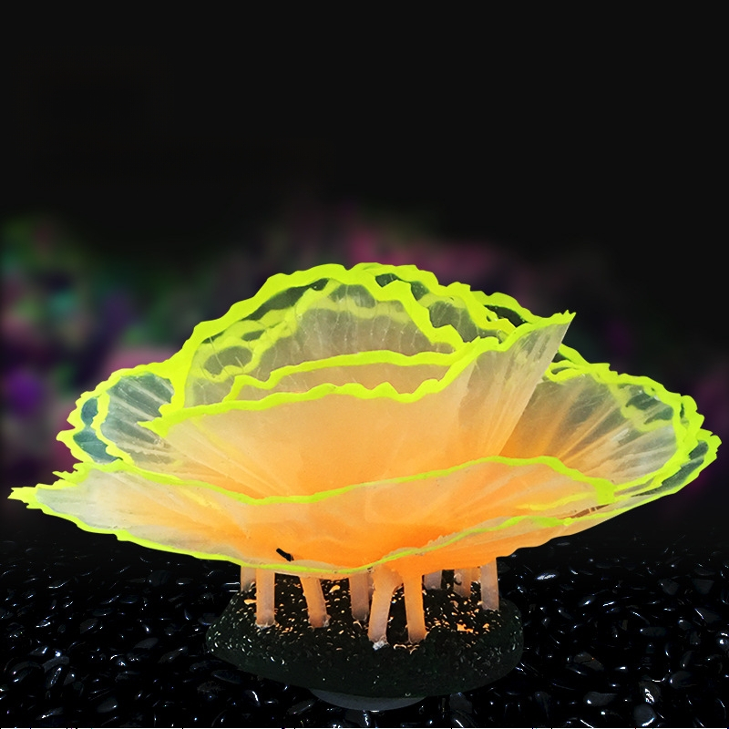 Akvaariumikaunistused, kaunistused, kalapaak, haljastus, korallide simulatsioon, salat, korall, helendav veealune maailm, väike maastik