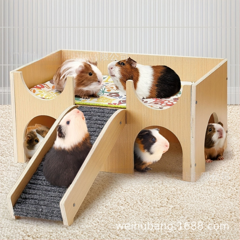 Fa tengerimalac bőr, levehető tengerimalac bőr ház, fa kisállat élőhely, fa nyúlvár