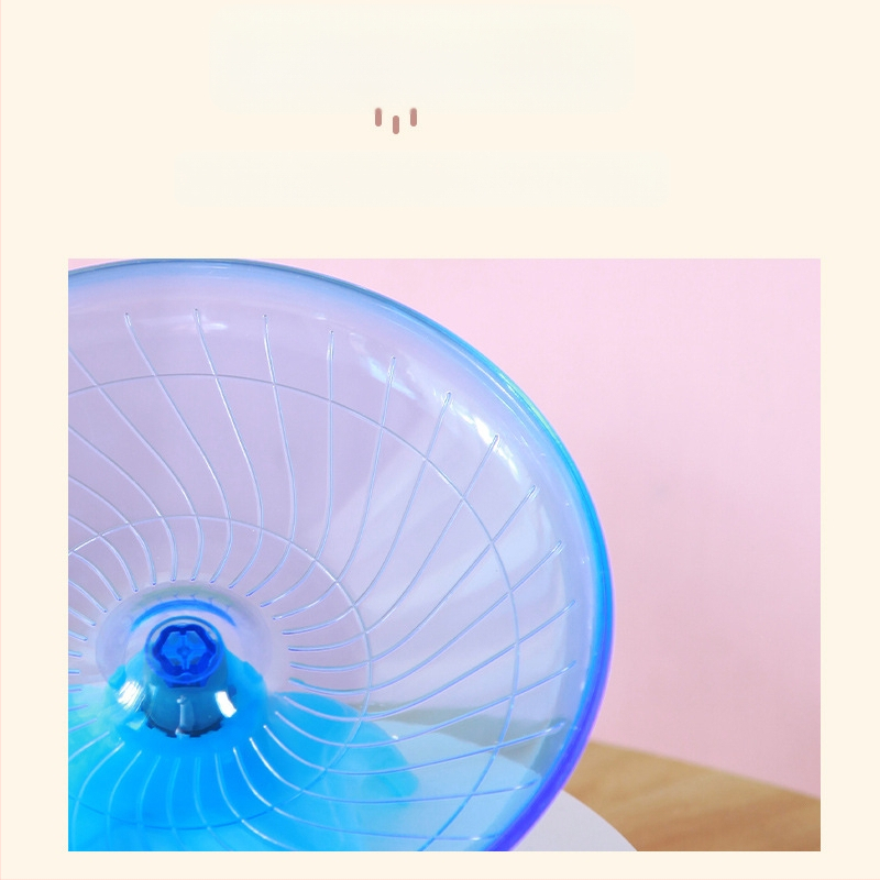 Žiurkėno bėgimo disko velenas Auksinis lokys Skraidanti lėkštė Bėgimo reikmenys Skaidrus bėgimo žaislas 18CM dydžio naminių gyvūnėlių tylus bėgimo takelis