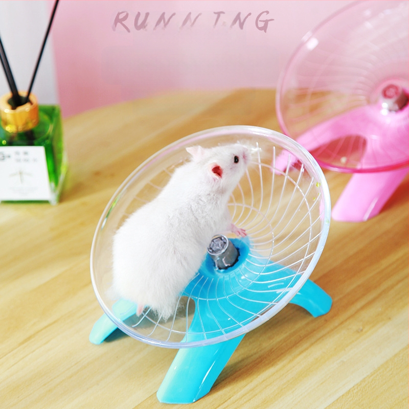 Žiurkėno bėgimo disko velenas Auksinis lokys Skraidanti lėkštė Bėgimo reikmenys Skaidrus bėgimo žaislas 18CM dydžio naminių gyvūnėlių tylus bėgimo takelis