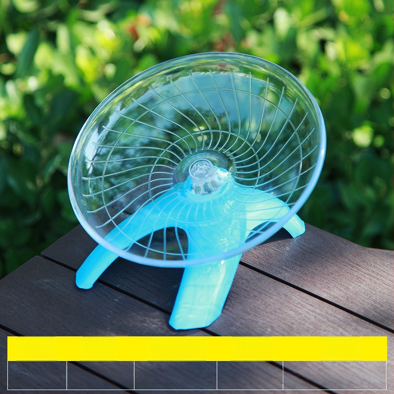 Žiurkėno bėgimo disko velenas Auksinis lokys Skraidanti lėkštė Bėgimo reikmenys Skaidrus bėgimo žaislas 18CM dydžio naminių gyvūnėlių tylus bėgimo takelis