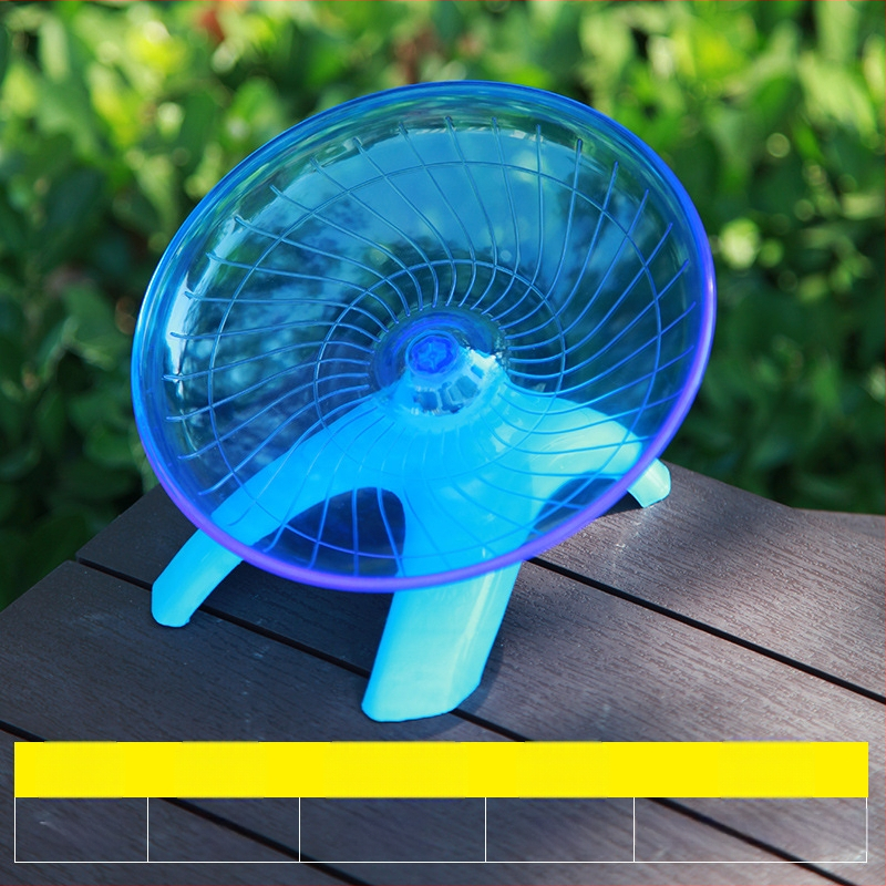 Žiurkėno bėgimo disko velenas Auksinis lokys Skraidanti lėkštė Bėgimo reikmenys Skaidrus bėgimo žaislas 18CM dydžio naminių gyvūnėlių tylus bėgimo takelis