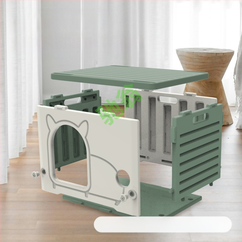 Yut Mačacie hniezdo Four Seasons Univerzálne Dažďovoodolné Opaľovacie Krémy Malé Polouzavreté Mačacie Vilky Plastové Pre Túlavé Mačky Vonkajšie Malé