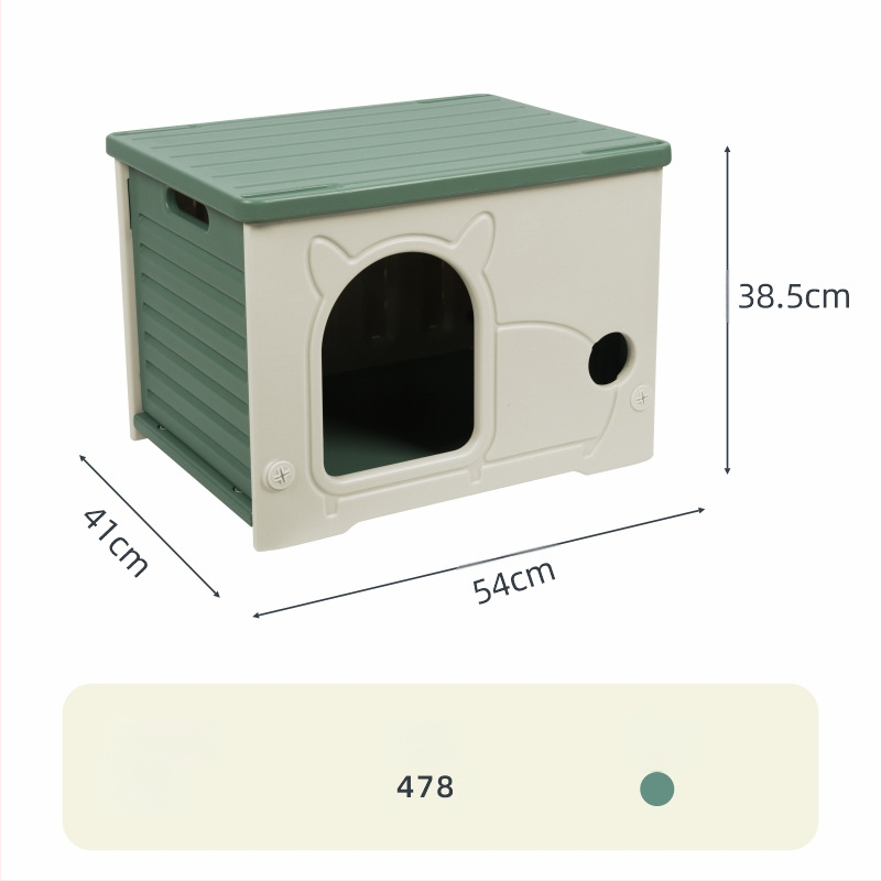 Yut Mačacie hniezdo Four Seasons Univerzálne Dažďovoodolné Opaľovacie Krémy Malé Polouzavreté Mačacie Vilky Plastové Pre Túlavé Mačky Vonkajšie Malé