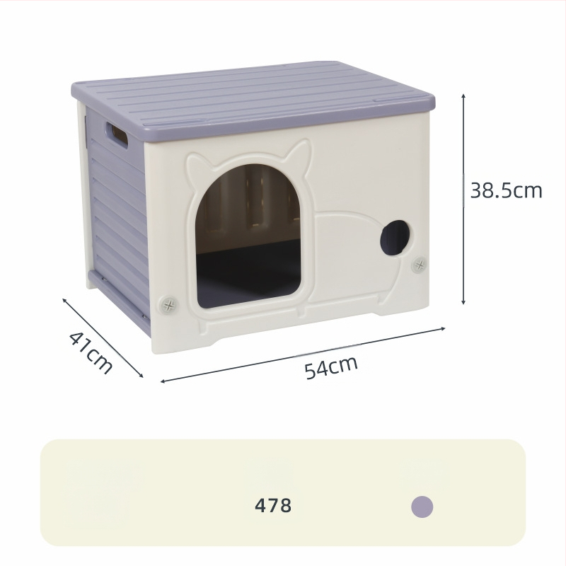 Yut Mačacie hniezdo Four Seasons Univerzálne Dažďovoodolné Opaľovacie Krémy Malé Polouzavreté Mačacie Vilky Plastové Pre Túlavé Mačky Vonkajšie Malé