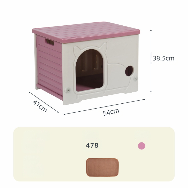 Yut Mačacie hniezdo Four Seasons Univerzálne Dažďovoodolné Opaľovacie Krémy Malé Polouzavreté Mačacie Vilky Plastové Pre Túlavé Mačky Vonkajšie Malé