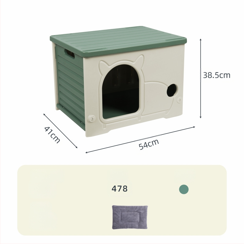 Yut Mačacie hniezdo Four Seasons Univerzálne Dažďovoodolné Opaľovacie Krémy Malé Polouzavreté Mačacie Vilky Plastové Pre Túlavé Mačky Vonkajšie Malé