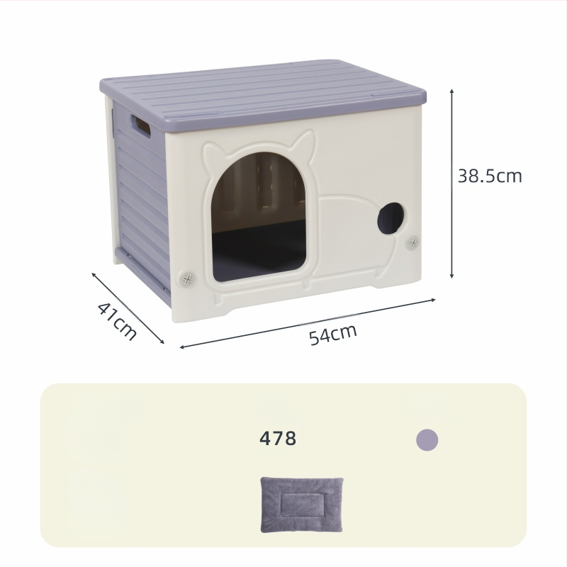 Yut Mačacie hniezdo Four Seasons Univerzálne Dažďovoodolné Opaľovacie Krémy Malé Polouzavreté Mačacie Vilky Plastové Pre Túlavé Mačky Vonkajšie Malé