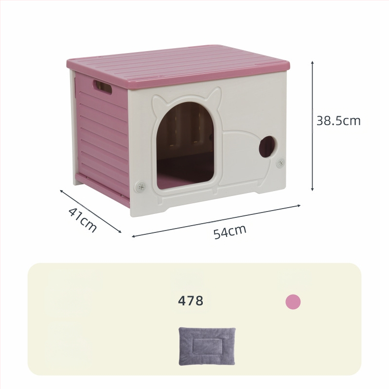 Yut Mačacie hniezdo Four Seasons Univerzálne Dažďovoodolné Opaľovacie Krémy Malé Polouzavreté Mačacie Vilky Plastové Pre Túlavé Mačky Vonkajšie Malé