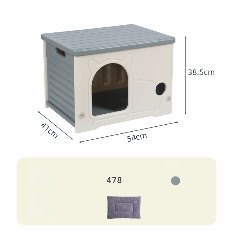 Yut Mačacie hniezdo Four Seasons Univerzálne Dažďovoodolné Opaľovacie Krémy Malé Polouzavreté Mačacie Vilky Plastové Pre Túlavé Mačky Vonkajšie Malé