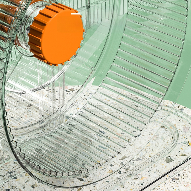 Žiurkėno laikiklis, bėgimo ratas, auksinis lokys, praplatintas ir ypač didelis žiurkėno žaislinis bėgimo ratas, dvigubas guolis, reguliuojamo aukščio, naminių gyvūnėlių reikmenys