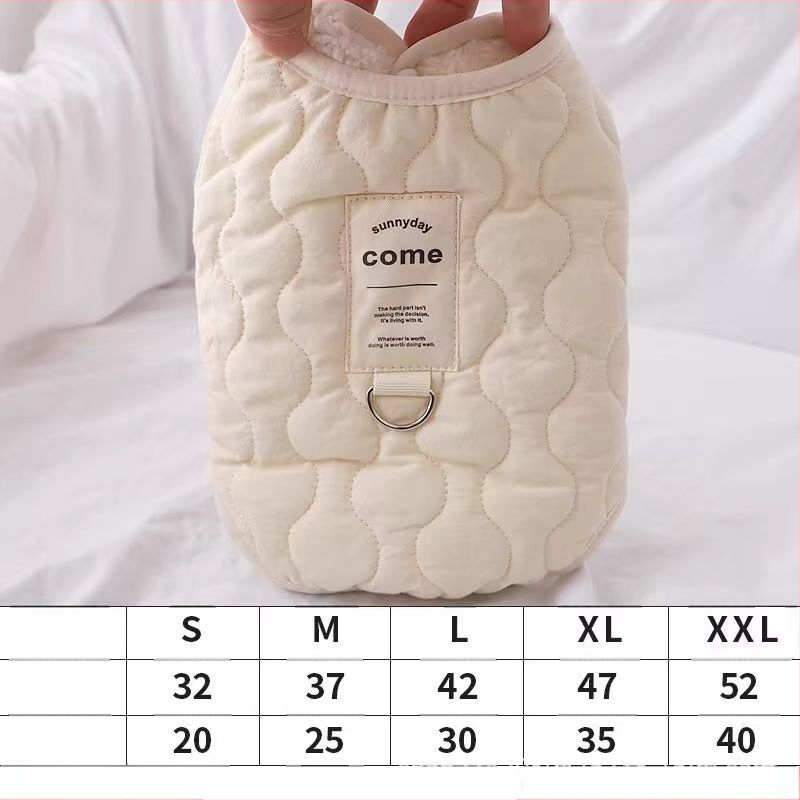 Jesensko-zimski prsluk za mačke i pse, topli janjeći flis, vanjski pojas za male i srednje pse, odjeća za kućne ljubimce, zadebljan i topao