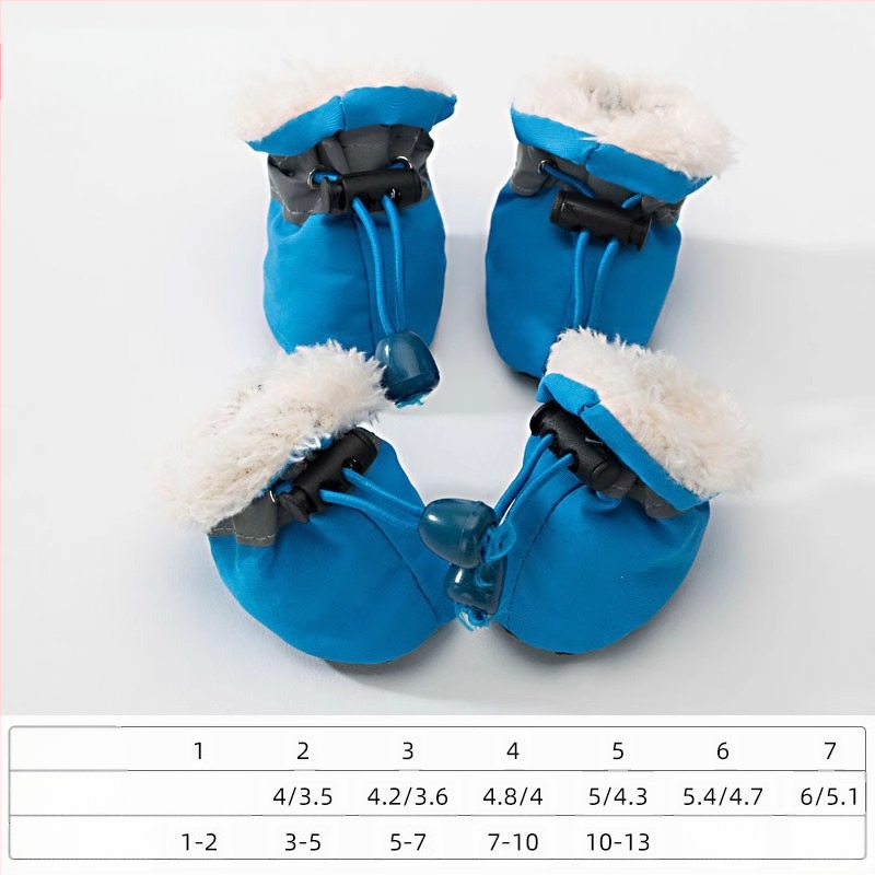 Šuniuko bateliai minkštu padu, šuniuko bateliai mažyliams, neslystantys augintinio batų užvalkalai, sustorinti šilti meškiuko šuns pėdų užvalkalai