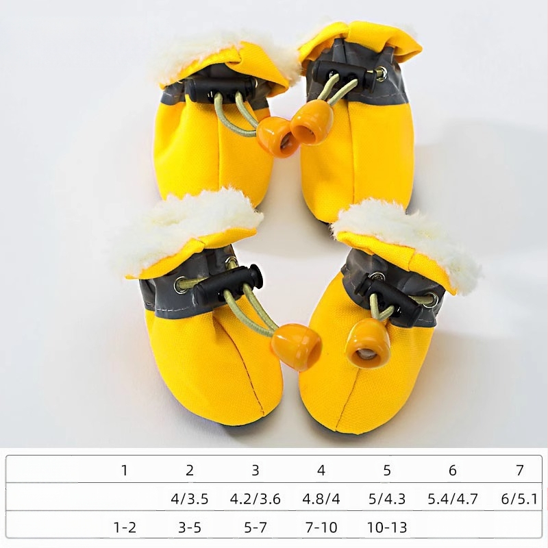 Šuniuko bateliai minkštu padu, šuniuko bateliai mažyliams, neslystantys augintinio batų užvalkalai, sustorinti šilti meškiuko šuns pėdų užvalkalai