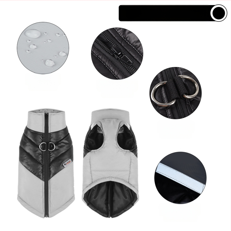 Nova odjeća za pse iz inostranstva, zadebljana topla odjeća za kućne ljubimce, vjetrootporni pamučni prsluci, pamučna odjeća za pse, veleprodaja na zalihi