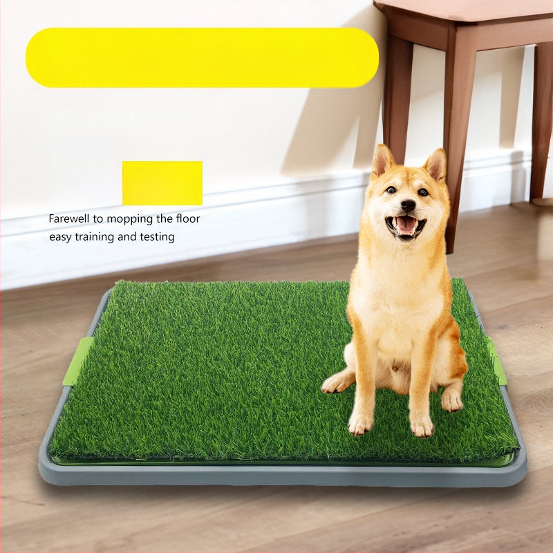 Naminių šunų tualetas, vidutinio dydžio, mažo šuns, dirbtinė veja, tuštinimosi valymas, apsaugantis nuo laiptų, šiukšlių puodas, skirtas pisuarui