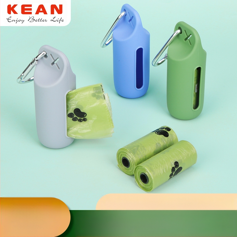 Кутия за съхранение на кучешки акане в джоб за домашни любимци, джоб за кучета, безплатен висящ пръстен, 2 в 1, преносима чанта за съхранение на кучешки акане