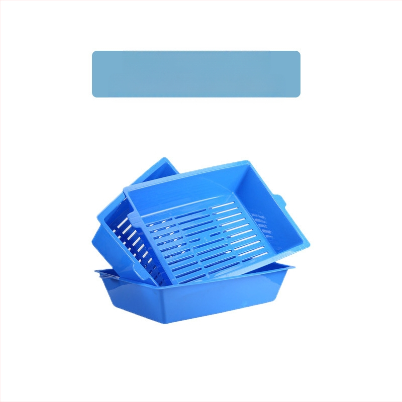 Tvornica za pijesak za kućne ljubimce, tri u jednom, napola zatvorena, mačji WC, kutija za pijesak za mačke, kvadratna ploča za pijesak za mačke, veliki mačji WC