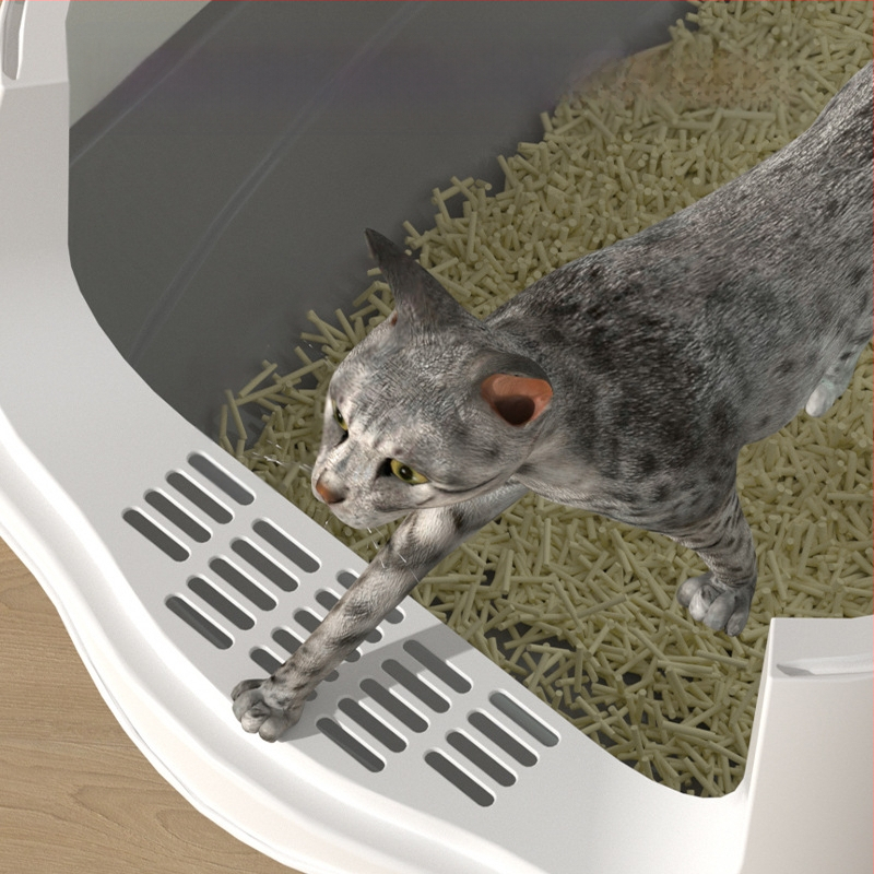 Velika, potpuno zatvorena kutija za mačji posip, otporna na mirise, prskanje, predimenzionirana, mačji WC, poluzatvorena, dvostruka namjena, na zalihi, veleprodaja