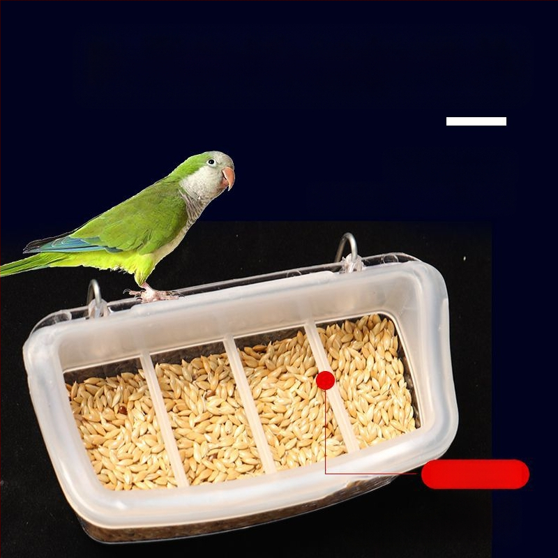 Tiigri nahaga pojengi papagoi suupistekast lindude väikesele linnule pritsmekindel pritsmekindel sisemine rippuv toidukauss lindude söögimaja linnutarbed