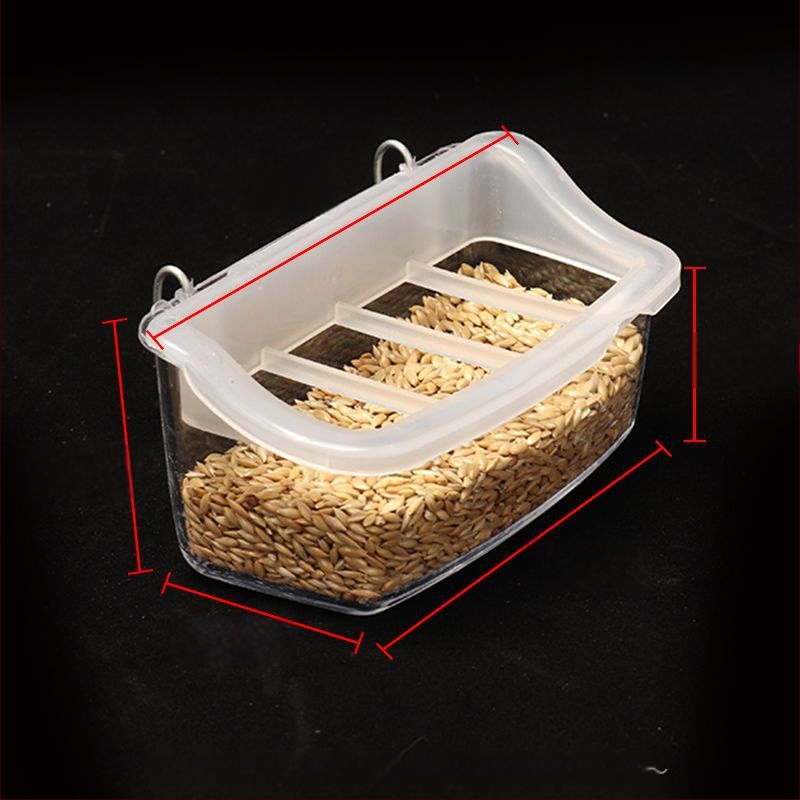 Tiigri nahaga pojengi papagoi suupistekast lindude väikesele linnule pritsmekindel pritsmekindel sisemine rippuv toidukauss lindude söögimaja linnutarbed