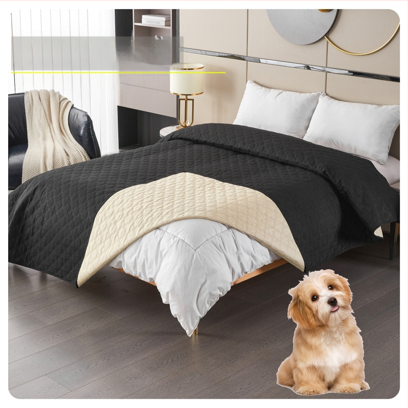 Naujas „Amazon“ vandeniui atsparus šlapimui atsparus augintinių čiužinio gamyklinis dygsniuotas dygsniuotas lovos užtiesalas „Clover“ paprastas katės ir šuns augintinis