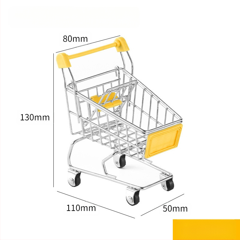 Laste ostukäru mini-ostukäru mänguasja mängumaja ostumudeli kaunistus loominguline hoiuauto väike suurus