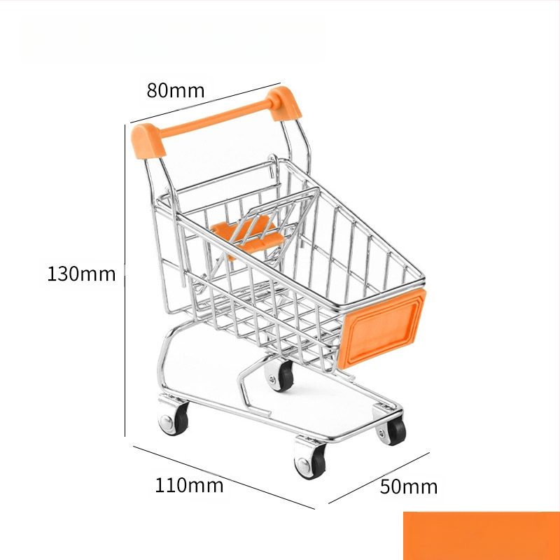 Laste ostukäru mini-ostukäru mänguasja mängumaja ostumudeli kaunistus loominguline hoiuauto väike suurus