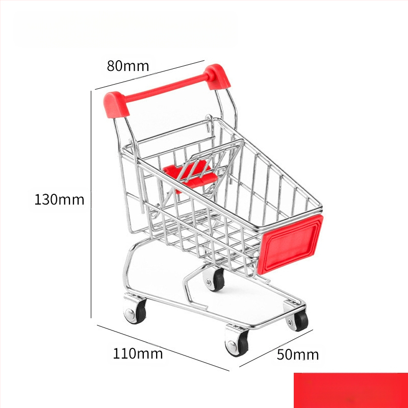 Laste ostukäru mini-ostukäru mänguasja mängumaja ostumudeli kaunistus loominguline hoiuauto väike suurus