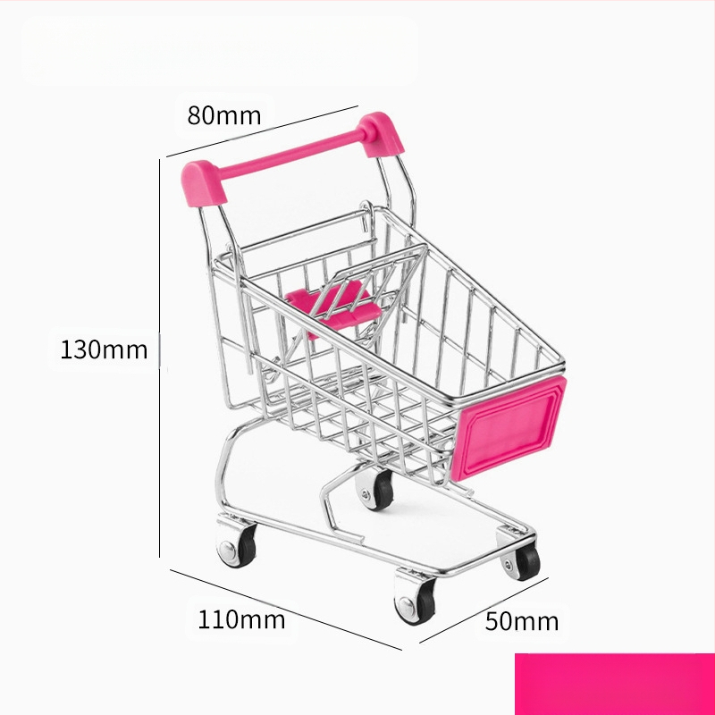 Laste ostukäru mini-ostukäru mänguasja mängumaja ostumudeli kaunistus loominguline hoiuauto väike suurus