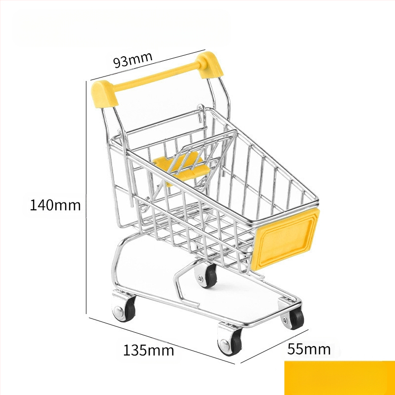 Laste ostukäru mini-ostukäru mänguasja mängumaja ostumudeli kaunistus loominguline hoiuauto väike suurus