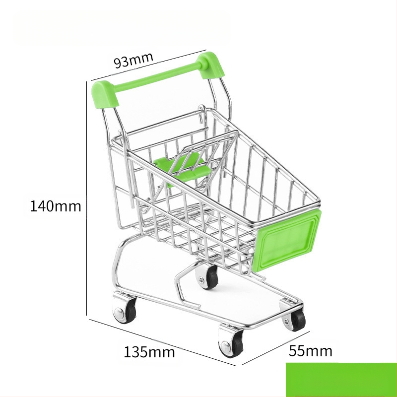 Laste ostukäru mini-ostukäru mänguasja mängumaja ostumudeli kaunistus loominguline hoiuauto väike suurus