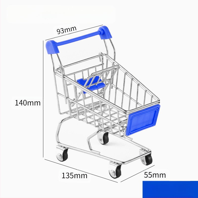 Laste ostukäru mini-ostukäru mänguasja mängumaja ostumudeli kaunistus loominguline hoiuauto väike suurus