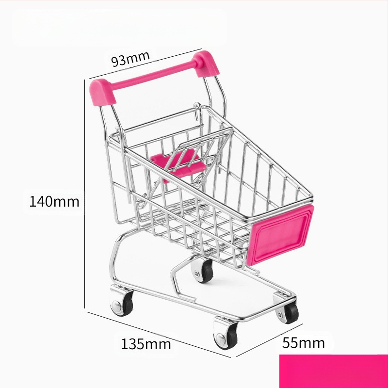 Laste ostukäru mini-ostukäru mänguasja mängumaja ostumudeli kaunistus loominguline hoiuauto väike suurus
