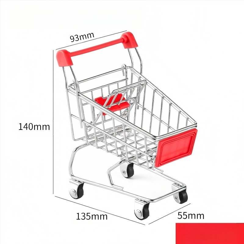 Laste ostukäru mini-ostukäru mänguasja mängumaja ostumudeli kaunistus loominguline hoiuauto väike suurus