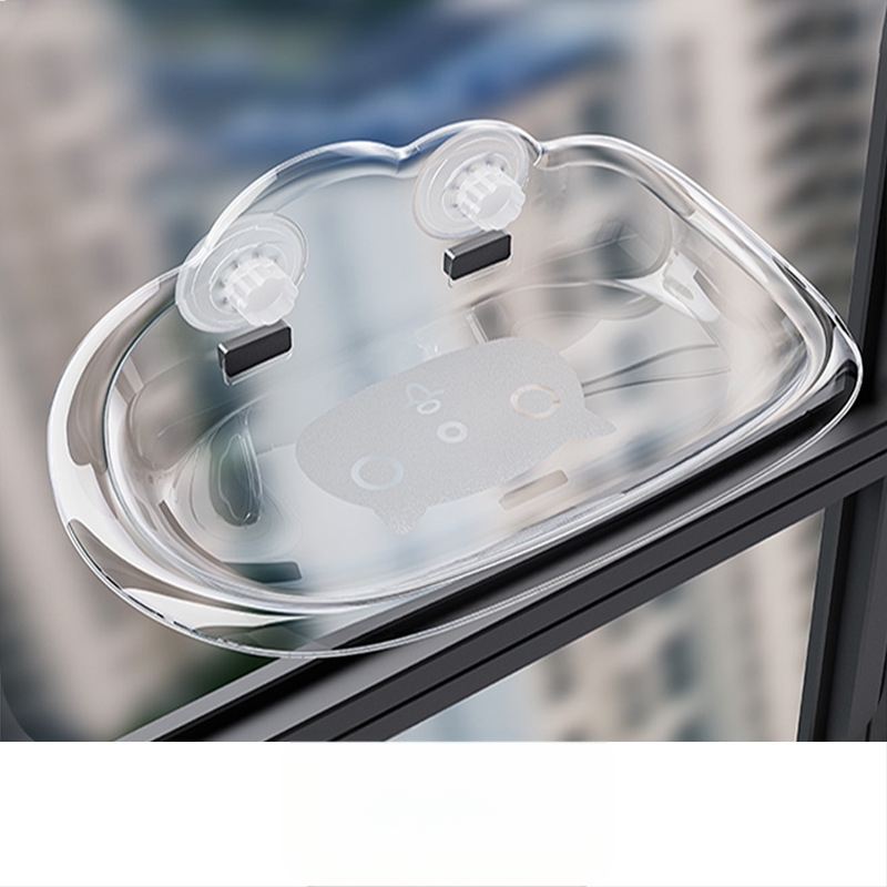 Трансграничен нов котешки хамак с подвижна и миеща се вендуза, котешки хамак с висока товароносимост, стъклен, без пирони, за стенен монтаж на котешко гнездо