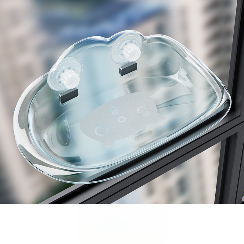 Трансграничен нов котешки хамак с подвижна и миеща се вендуза, котешки хамак с висока товароносимост, стъклен, без пирони, за стенен монтаж на котешко гнездо