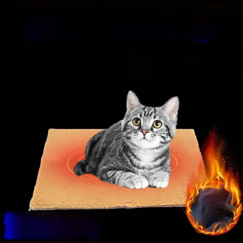 Katės sutirštintas atjungtas savaime šildantis naminių gyvūnėlių savaime šildantis kilimėlis katės lizdui šildyti pastovi temperatūra automatinė izoliacija žiemai