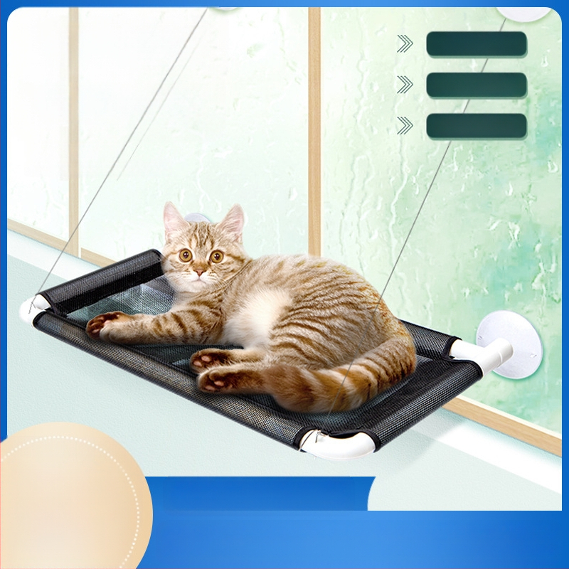 Prekogranična popularna povišena viseća mreža za mačke s vakuumskim čašicama, uklonjivi i perivi krevet za mačke, viseće prozračno gnijezdo za kućne ljubimce, gnijezdo za mačke, oprema za kućne ljubimce