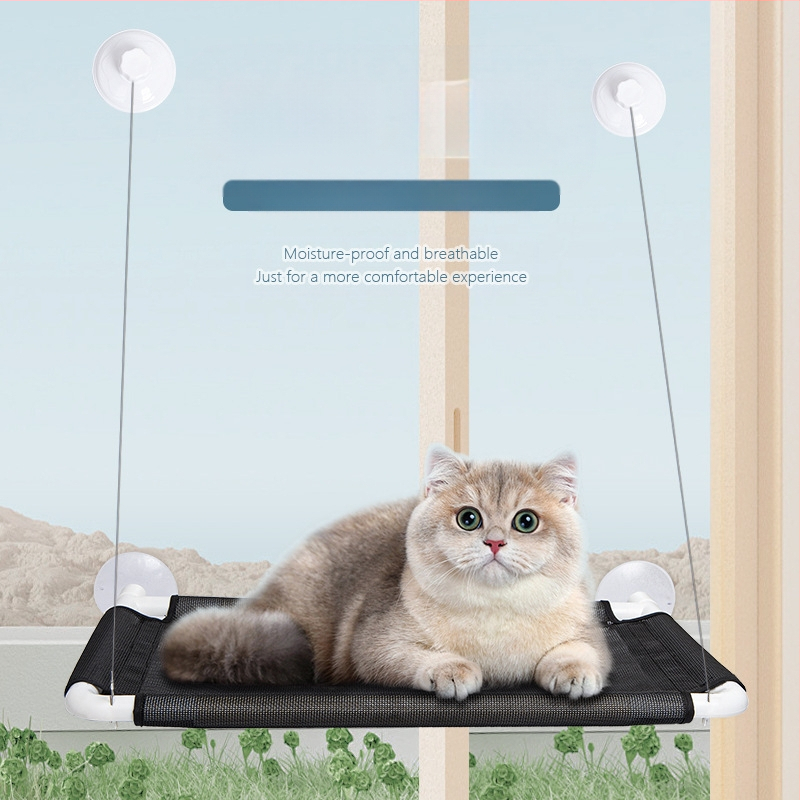 Prekogranična popularna povišena viseća mreža za mačke s vakuumskim čašicama, uklonjivi i perivi krevet za mačke, viseće prozračno gnijezdo za kućne ljubimce, gnijezdo za mačke, oprema za kućne ljubimce