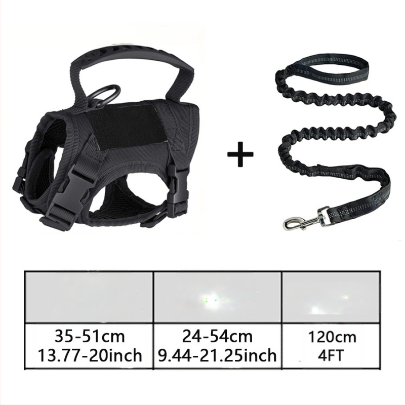 Taktički prsluk s remenom za mačke, vučno uže, nelomljivo, podesivo, klizno uže za mačke, pas, mali lanac za pse