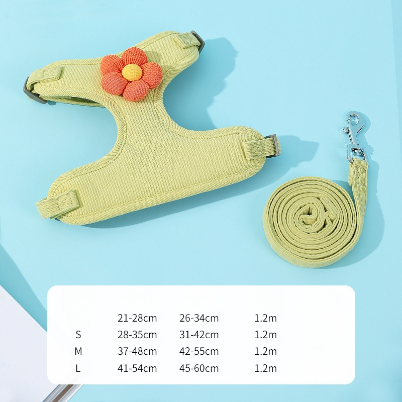 Novi prsluk za vuču s cvijetom za pse, remen za prsa za štene, remen za prsa za kućne ljubimce, veleprodaja opreme za kućne ljubimce