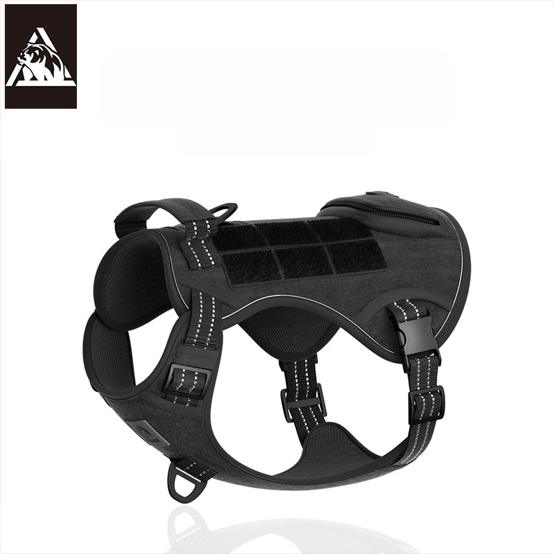 Piiriülene Amazonase koeraköis taktikalise koera rinnal seljal keskmise ja suure koera lemmiklooma rinnarihm plahvatuskindel kiiruskoera veojõuköis