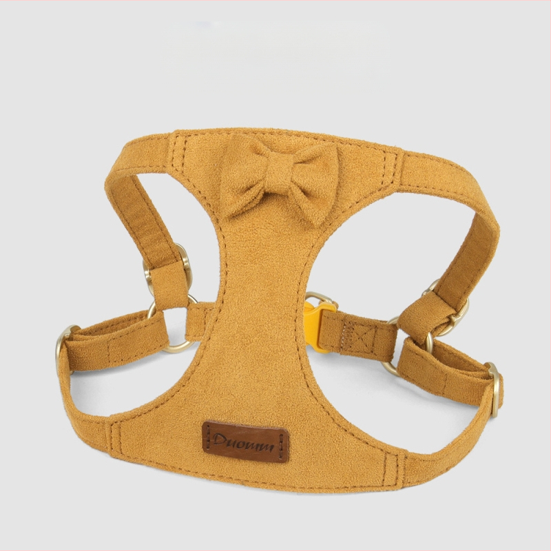 Ogrlica za pse, odijelo za prsa, 360° okružujuće svjetlo, remen za prsa, od vlakana jelena, prilagođen koži, uže za vuču pasa