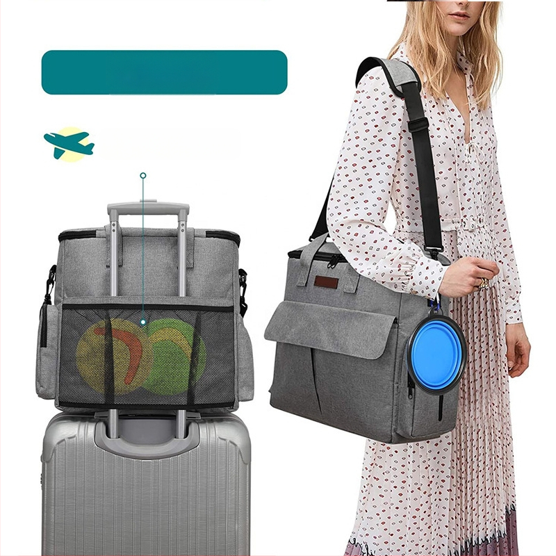 Suure mahutavusega lemmikloomatoidu kott, multifunktsionaalne kott, koeratoidu mänguasjad ja muu hoiukottide komplekt õues telkimiseks