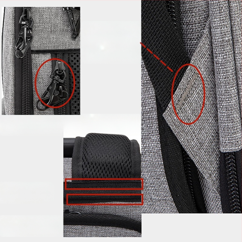 Geantă de cărucior pentru animale de companie, rucsac, geantă portabilă pentru pisici, geantă pentru câini, geantă de vară respirabilă, capacitate mare, extensibilă, geantă pentru animale de companie