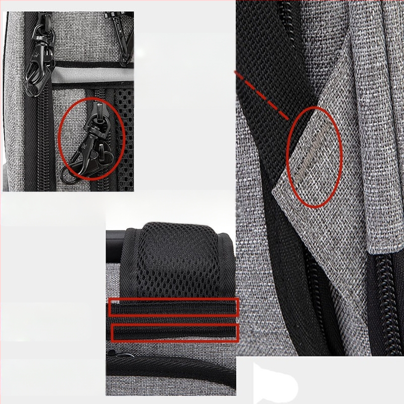 Taška pre domáce zvieratá CrossBorder, taška pre mačky cez rameno, priedušná, skladacia, rozšíriteľná taška pre psa, veľká kapacita, továrenská taška pre psa