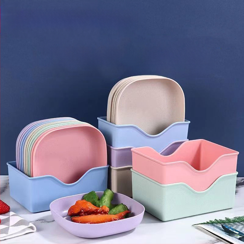 Naujas atvykęs kaulų spjaudymo indas, kūrybingas japoniško stiliaus buitinis kaulų spjaudymo indas, plastikinis mažas indas, mielas maisto laikymo dėžutė su pagrindu